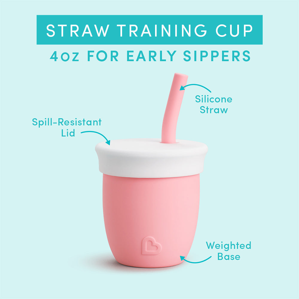 C’est Silicone!™ Training Cup with Straw, 4oz