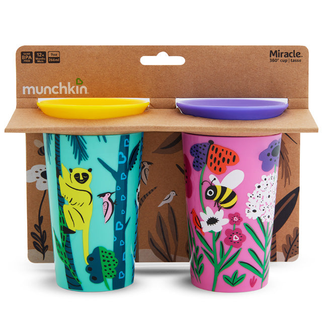 Miracle® 360° WildLove Sippy Cup, 9oz, 2pk