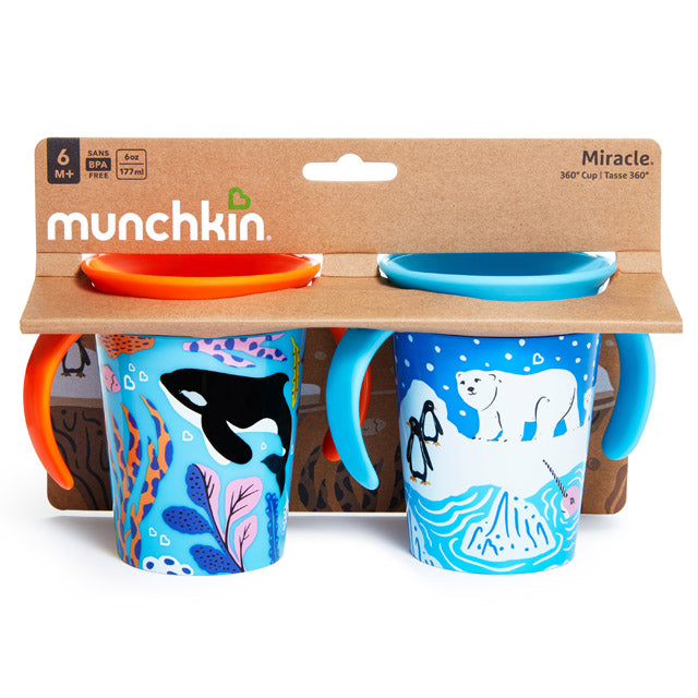 Miracle® 360° WildLove Trainer Cup, 6oz, 2pk